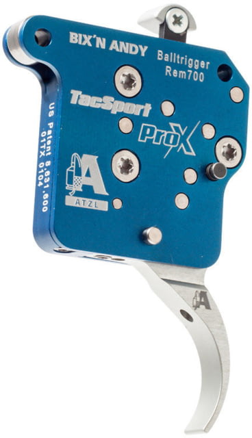 Bix'n Andy Remington 700 TacSport PRO-X Two-Stage Rifle Trigger Curved 0.2-2lb Top Right Safety Blue - Bix'n Andy