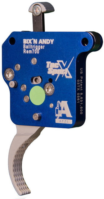 Bix'n Andy Remington 700 TacSport X Single Stage Rifle Trigger, Gator, 0.625-4.4lb, Top Left Safety, Blue, TRBX0131 in US