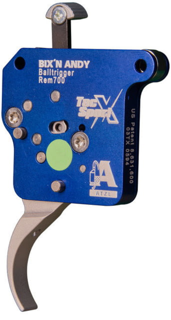 Bix'n Andy Remington 700 TacSport X Single Stage Rifle Trigger Curved 0.625-4.4lb Top Left Safety Blue - Bix'n Andy