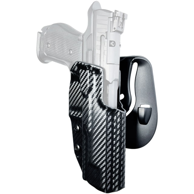 Black Scorpion Outdoor Gear Kydex OWB Paddle Holster Walther Q5 Match SF Right Hand Carbon Fiber - Black Scorpion Outdoor Gear