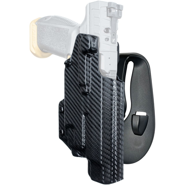 Black Scorpion Outdoor Gear OWB Paddle Holster Canik SFx Rival w/ TLR-7/TLR-8 Right Hand Carbon Fiber - Black Scorpion Outdoor Gear