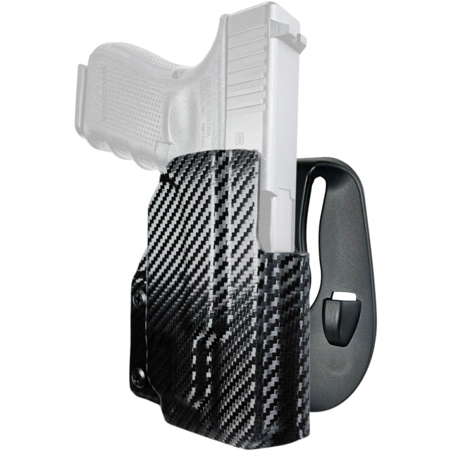 Black Scorpion Outdoor Gear OWB Paddle Holster Glock 19 23 w/ TLR-7A Right Hand Carbon Fiber - Black Scorpion Outdoor Gear