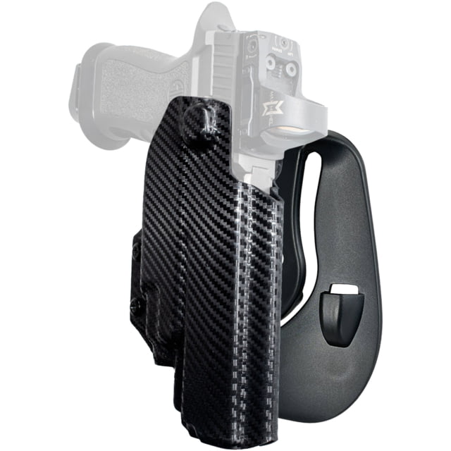 Black Scorpion Outdoor Gear OWB Paddle Holster Sig Sauer P320 Full Size w/ TLR-7/TLR-8 Right Hand Carbon Fiber - Black Scorpion Outdoor Gear