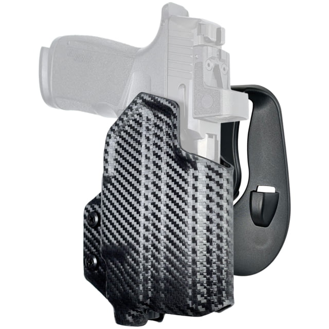 Black Scorpion Outdoor Gear OWB Paddle Holster Sig Sauer P365 X-MACRO w/ TLR-7 TLR-8 Right Hand Carbon Fiber HC03-PADDLE-P365MACRO - Black Scorpion Outdoor Gear
