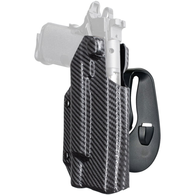 Black Scorpion Outdoor Gear OWB Paddle Holster Springfield Armory Prodigy 5in w/ X300 Right Hand Carbon Fiber HC03-PADDLE-PRODI - Black Scorpion Outdoor Gear