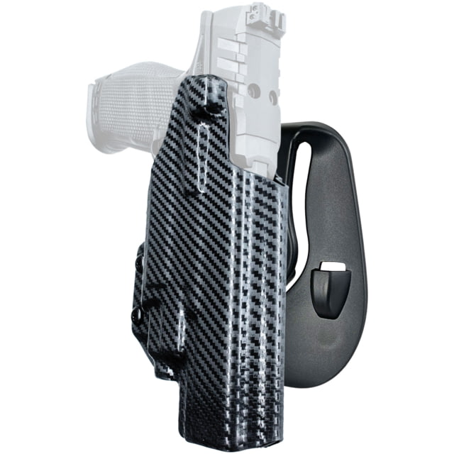 Black Scorpion Outdoor Gear OWB Paddle Holster Walther PDP 5in w/ TLR-7/TLR-8 Right Hand Carbon Fiber - Black Scorpion Outdoor Gear