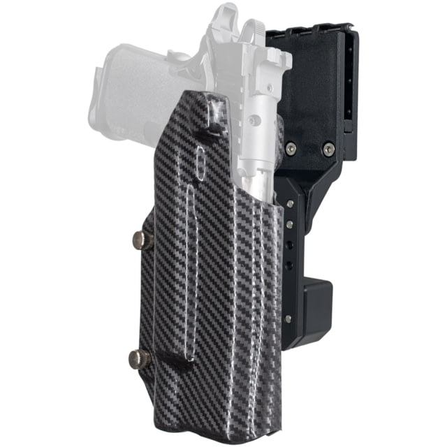 USED Black Scorpion Outdoor Gear Pro Competition OWB Holster Springfield Armory Prodigy 5in w/ X300 Right Hand Carbon Fiber HC04-USPSA-PRODI5X300-CFRH - Black Scorpion Outdoor Gear