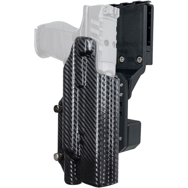 Black Scorpion Outdoor Gear Pro Competition OWB Holster Walther PDP 5in w/ X300 Right Hand Carbon Fiber - Black Scorpion Outdoor Gear