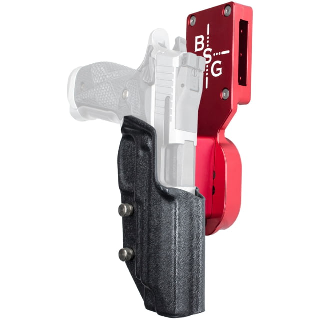 Black Scorpion Outdoor Gear Pro Heavy Duty Competition Kydex OWB Holster Sig Sauer P320 Full Size w/ X300 Right Hand Red Shell Black HCD2-USPSABS-P320 - Black Scorpion Outdoor Gear