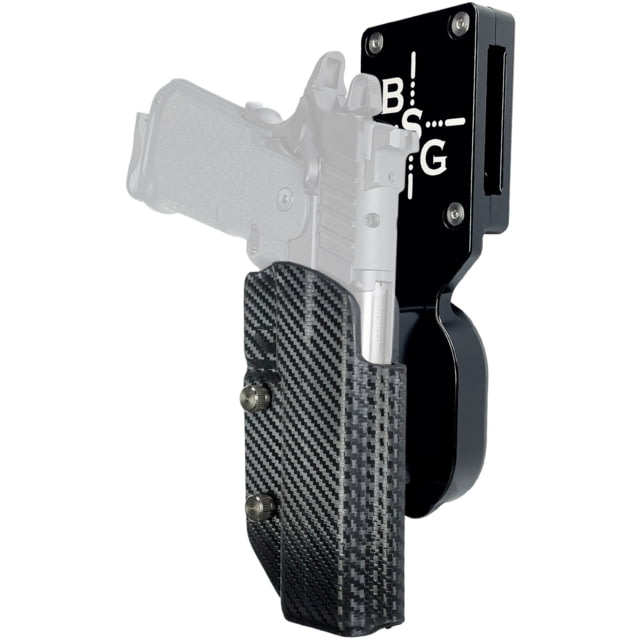 Black Scorpion Outdoor Gear Pro Heavy Duty Competition Kydex OWB Holster Springfield Armory Prodigy 5in Right Hand Black Shell Carbon Fiber - Black Scorpion Outdoor Gear