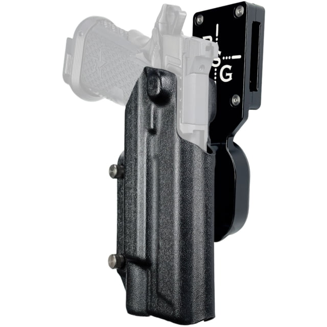 Black Scorpion Outdoor Gear Pro Heavy Duty Competition Kydex OWB Holster Staccato XC w/ X300 Right Hand Black Shell Black - Black Scorpion Outdoor Gear