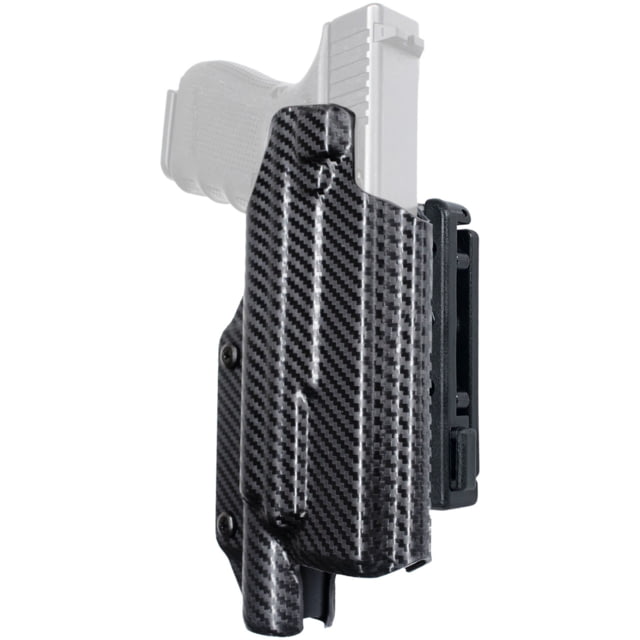 Black Scorpion Outdoor Gear Pro IDPA Competition OWB Holster Glock 17 1919X 22 31 44 45 w/ X300 Right Hand Carbon Fiber - Black Scorpion Outdoor Gear