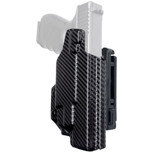 Black Scorpion Outdoor Gear Pro IDPA Competition OWB Holster Glock 17 1919X 22 31 44 45 w/ TLR7 TLR8 Right Hand Carbon Fiber - Black Scorpion Outdoor Gear