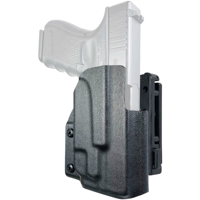 Black Scorpion Outdoor Gear Pro IDPA Competition OWB Holster Glock 19 23 w/ TLR-7A Right Hand Black - Black Scorpion Outdoor Gear