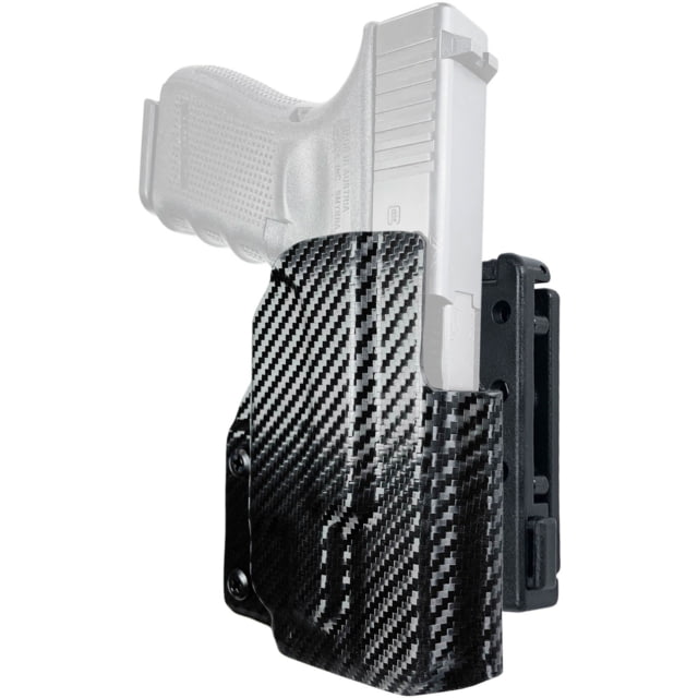 Black Scorpion Outdoor Gear Pro IDPA Competition OWB Holster Glock 19 23 w/ TLR-7A Right Hand Carbon Fiber - Black Scorpion Outdoor Gear