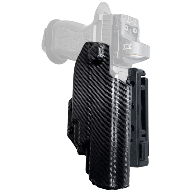 Black Scorpion Outdoor Gear Pro IDPA Competition OWB Holster Sig Sauer P320 Full Size w/ TLR-7/TLR-8 Right Hand Carbon Fiber - Black Scorpion Outdoor Gear