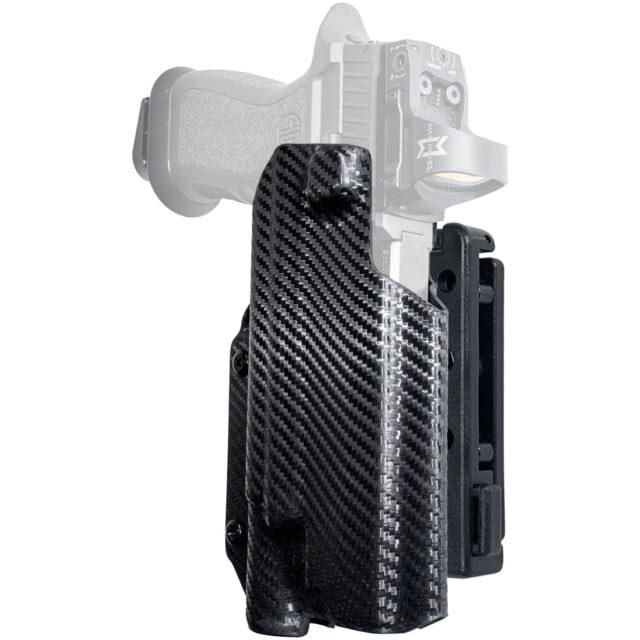 Black Scorpion Outdoor Gear Pro IDPA Competition OWB Holster Sig Sauer P320 Full Size w/ X-300 Right Hand Carbon Fiber - Black Scorpion Outdoor Gear