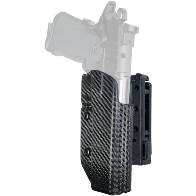 Black Scorpion Outdoor Gear Pro IDPA Competition OWB Holster Springfield Armory digy 5in Right Hand Carbon Fiber - Black Scorpion Outdoor Gear