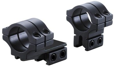 BKL Technologies Model 302 1in Long Double Strap Offset Dovetail RingsMatte Black - Bkl Technologies