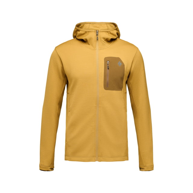 Black Diamond Black Diamond Diverge Full Zip Hoody - Men's Flax Medium - $179.00 at Optics Planet