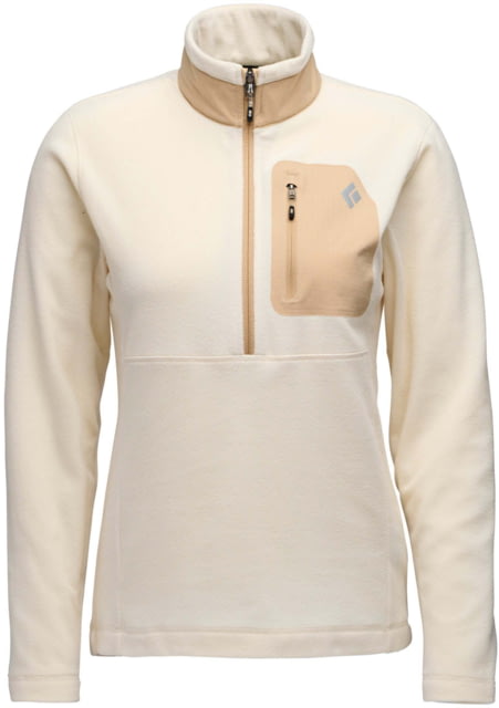 Black Diamond Black Diamond Rift Half-Zip Fleece Jacket - Women's Chalk-Khaki Medium - $89.00 at Optics Planet