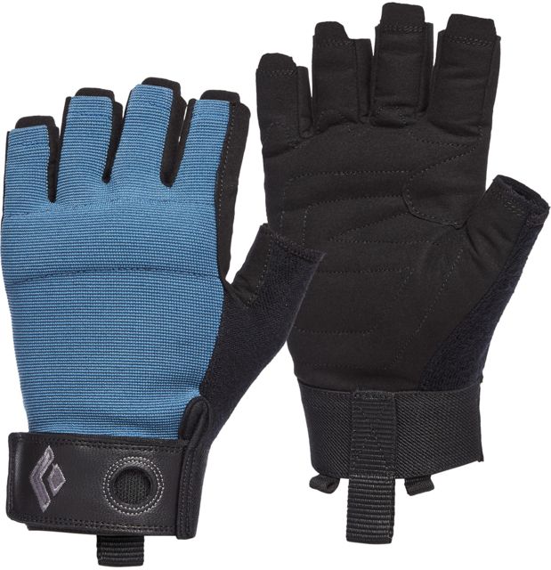 Black Diamond Crag Half-Finger Gloves - Men's Astral Blue Extra Small - Black Diamond
