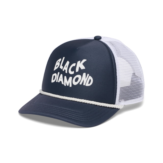 Black Diamond Black Diamond Flat Bill Trucker Hat Charcoal/White Wavy - $49.00 at Optics Planet