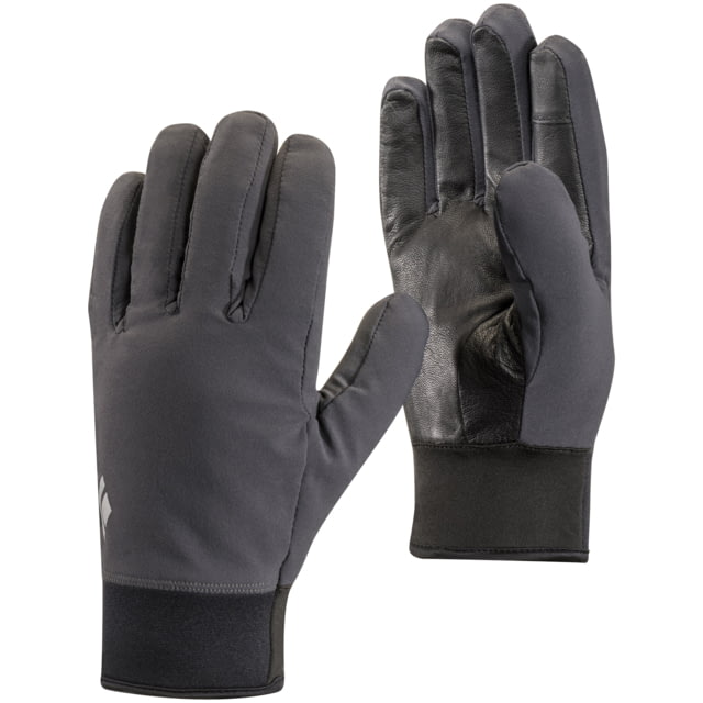 Black Diamond Midweight Softshell Gloves Smoke Extra Small - Black Diamond