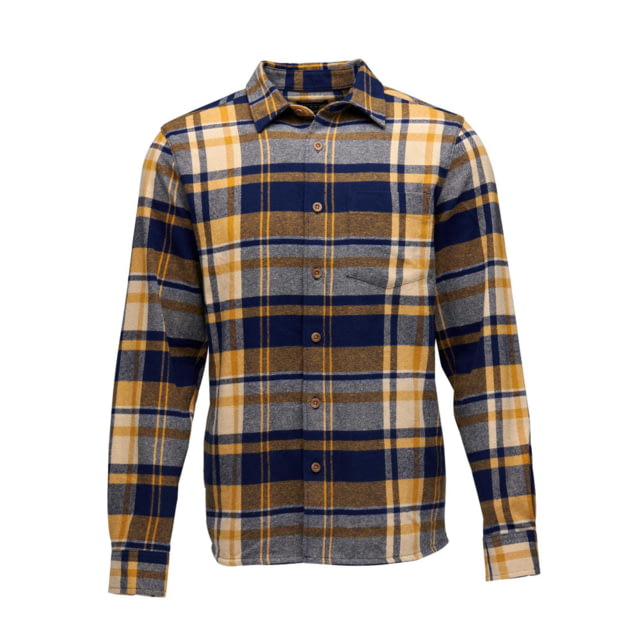 Black Diamond Black Diamond Project Flannel - Men's Indigo/Gold Plaid Large - $59.99 at Optics Planet