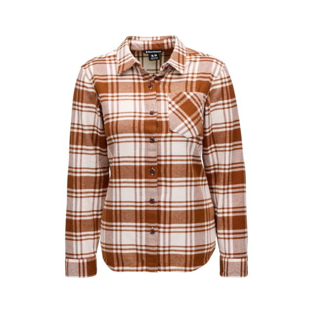 Black Diamond Black Diamond Project Flannel - Women's Clay/Off White Plaid Extra Small - $99.00 at Optics Planet