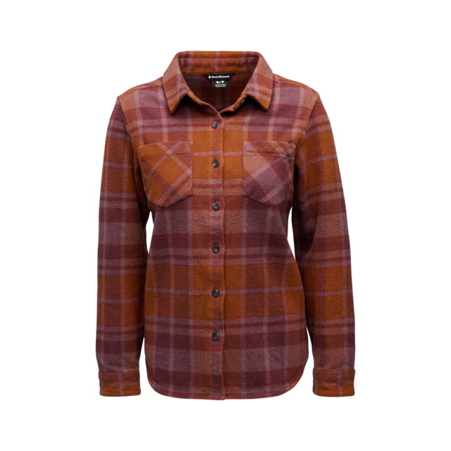 Black Diamond Black Diamond Project Heavy Flannel - Women's Clay/Fig Large - $119.00 at Optics Planet