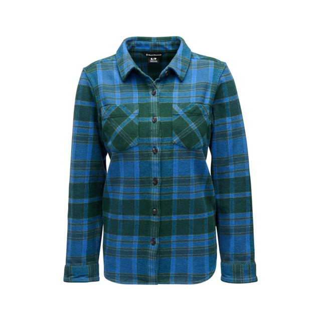 Black Diamond Black Diamond Project Heavy Flannel - Women's Deeps Woods/Midnight Blue Large - $119.00 at Optics Planet