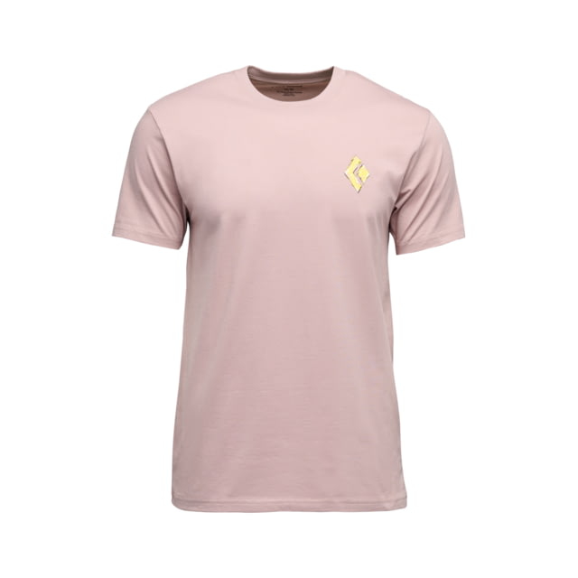 Black Diamond Black Diamond Shredded Short Sleeve Tee - Men's Pale Mauve Large - $36.00 at Optics Planet
