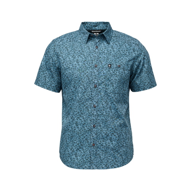 Black Diamond Wingate Short Sleeve Shirt - Men's Charcoal BD Glyphs Medium