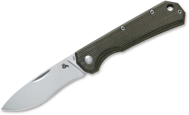 Black Fox Ciol Folding Knife 2.76in 440C Micarta Green Handle - Black Fox