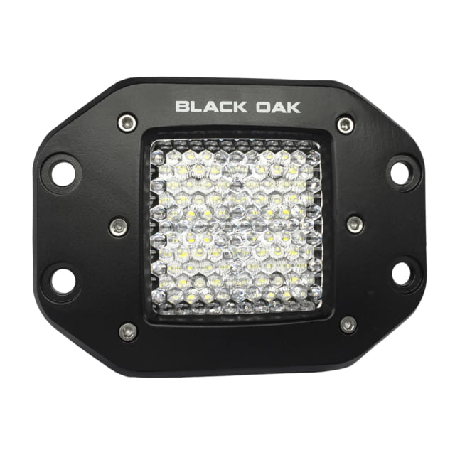 Black Oak LED Pro Series 2in Flush Mounted Diffused LED Light Black