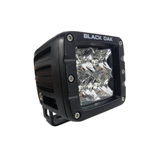 Black Oak LED Pro Series 2in LED Flood Pod Light Black