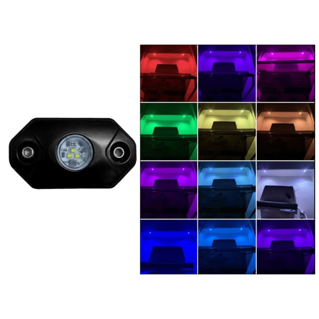 Black Oak LED Rock Accent LED Light Black Housing RGB - Black Oak Led