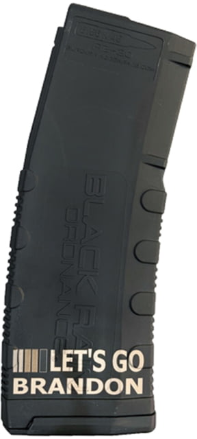 Black Rain Ordnance AR-15 5.56x45mm 30 Rounds Rifle Magazine Black Lets Go Brandon 30 - Black Rain Ordnance