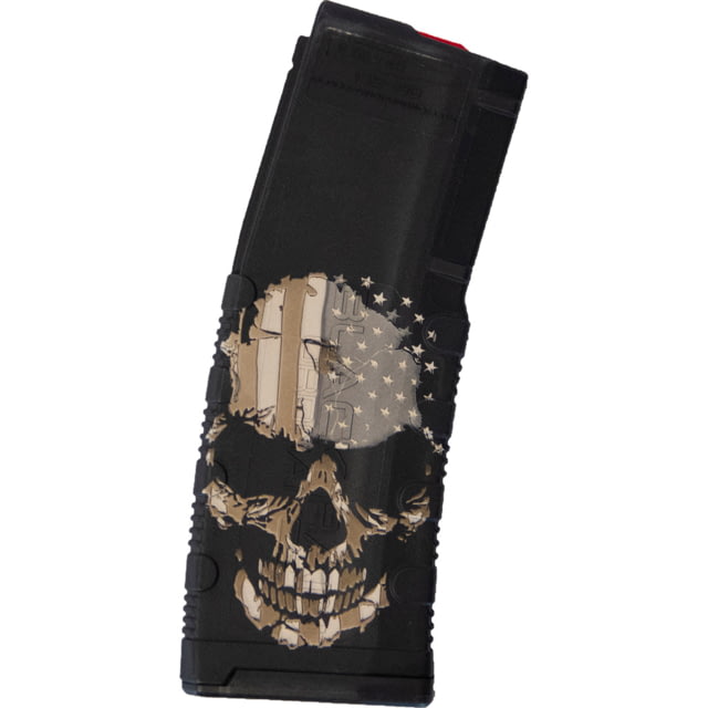 Black Rain Ordnance AR15 5.56 NATO/.223 Rem 30 Rounds Rifle Magazine Skull w/ Flag 30 - Black Rain Ordnance
