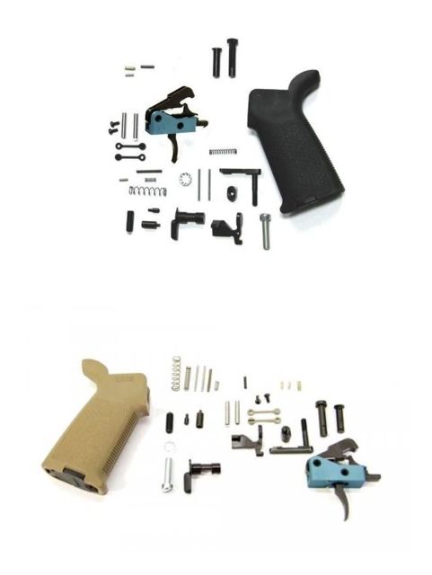 Black Rain Ordnance Lower Parts Kit, 5.56/.223, FDE, BRO-LPK-FDE by USA Black Rain Ordnance AR15 Gun Lower Parts