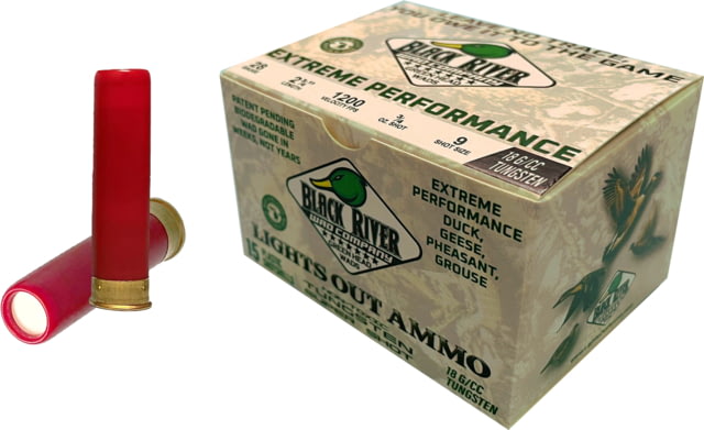 ck River Shot Company 28 Gauge Premium Tungsten TSS 2 3/4in #9 15 Round Box 3/4oz Ammo