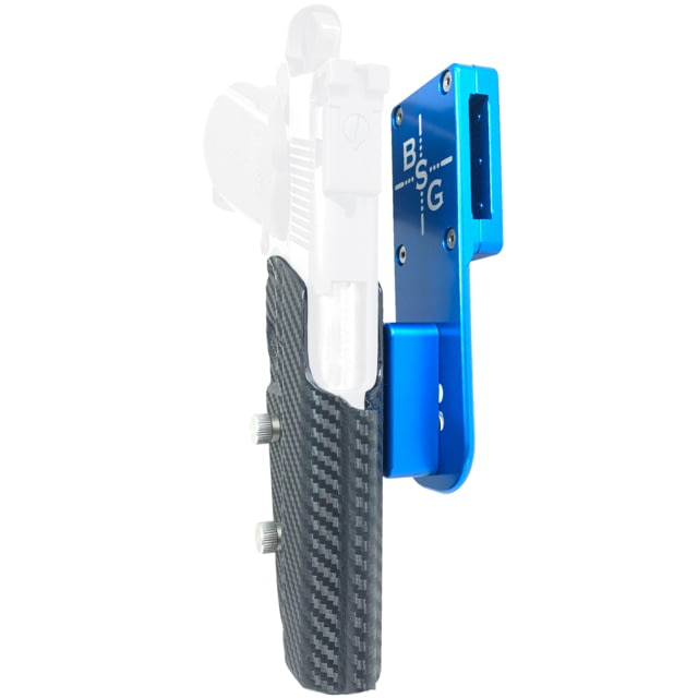 Black Scorpion Outdoor Gear 1911 4.25in Pro Heavy Duty Competition Holster Left Hand Blue Shell / Carbon Fiber - Black Scorpion Outdoor Gear