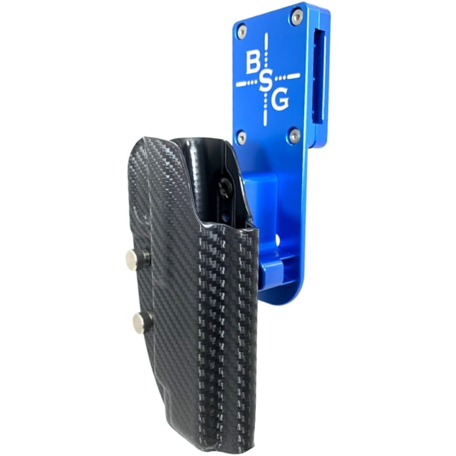 Black Scorpion Outdoor Gear  5in Pro Heavy Duty Competition Holster Left Hand Blue Shell / Carbon Fiber - Black Scorpion Outdoor Gear