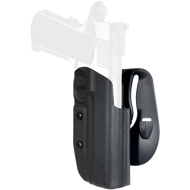 Black Scorpion Outdoor Gear  5in w/ Full Dust Cover OWB Kydex Paddle Holster Right Hand Black - Black Scorpion Outdoor Gear