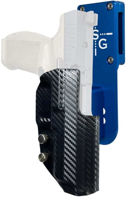 Black Scorpion Outdoor Gear Canik METE SFT Pro Heavy Duty Competition Holster Right Blue/Carbon Fiber - Black Scorpion Outdoor Gear