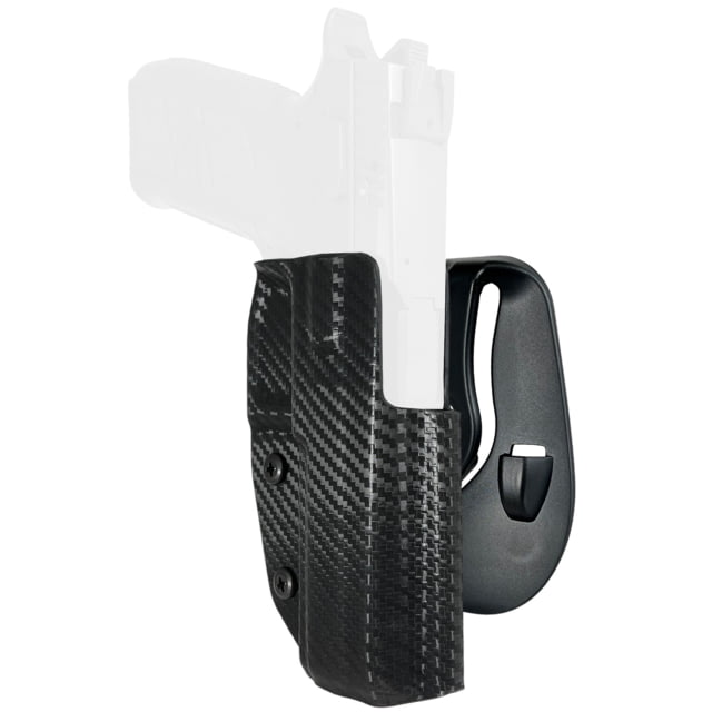 Black Scorpion Outdoor Gear CZ P-07 OWB Kydex Paddle Holster Right Hand Carbon Fiber