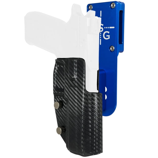 Black Scorpion Outdoor Gear CZ P-10 F Pro Heavy Duty Competition Holster Right Blue/Carbon Fiber - Black Scorpion Outdoor Gear