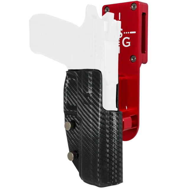 Black Scorpion Outdoor Gear CZ P-07 Pro Heavy Duty Competition Holster Right Hand Red Shell / Carbon Fiber - Black Scorpion Outdoor Gear