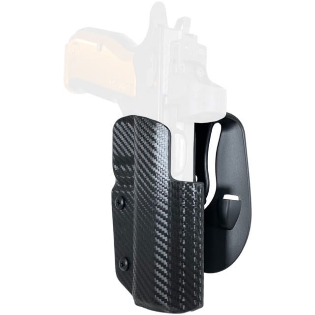 Black Scorpion Outdoor Gear CZ Tactical Sport Orange OWB Kydex Paddle Holster Right Carbon Fiber - Black Scorpion Outdoor Gear